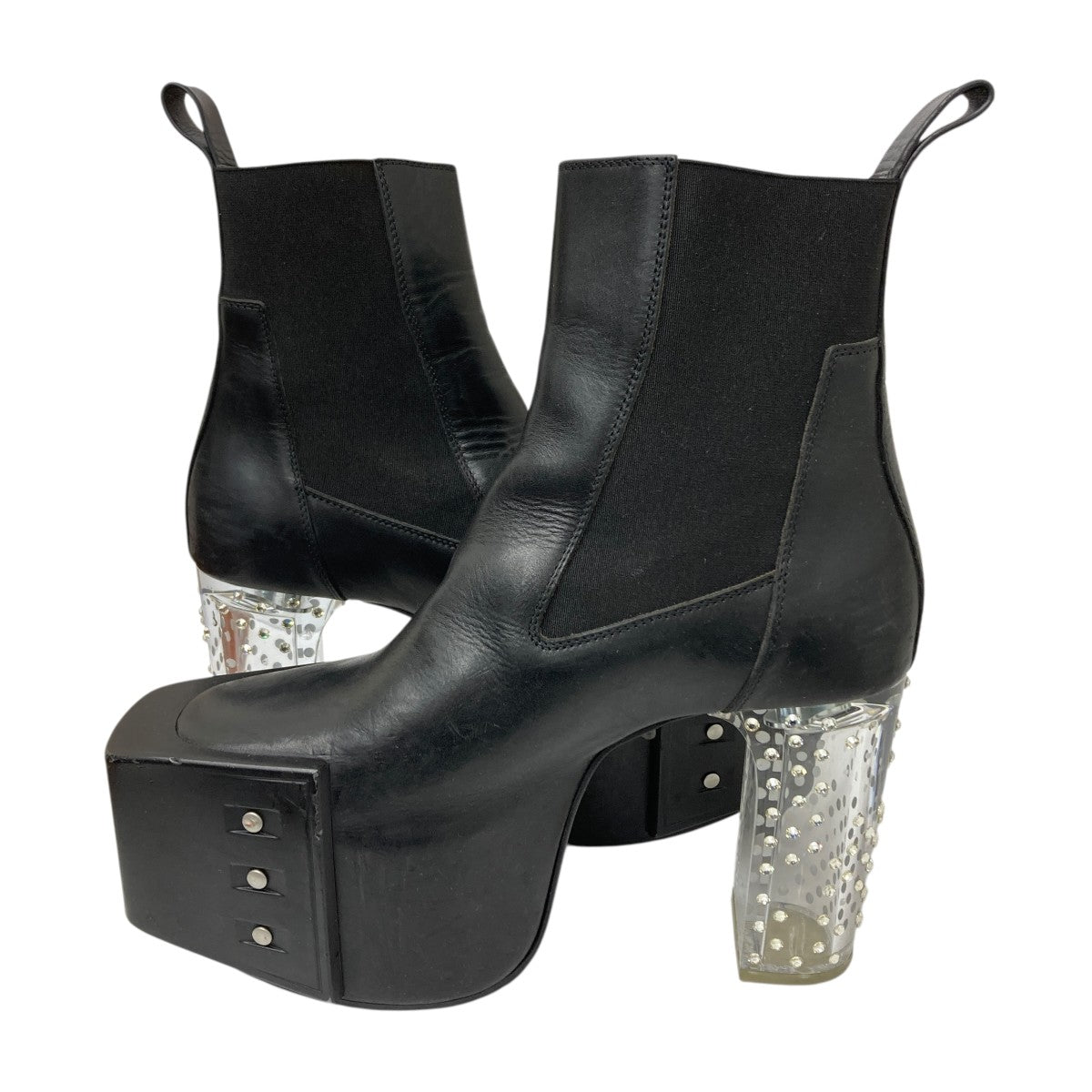 RICK OWENS(リックオウエンス) GRILL KISS BOOTSキスブーツ ブラック