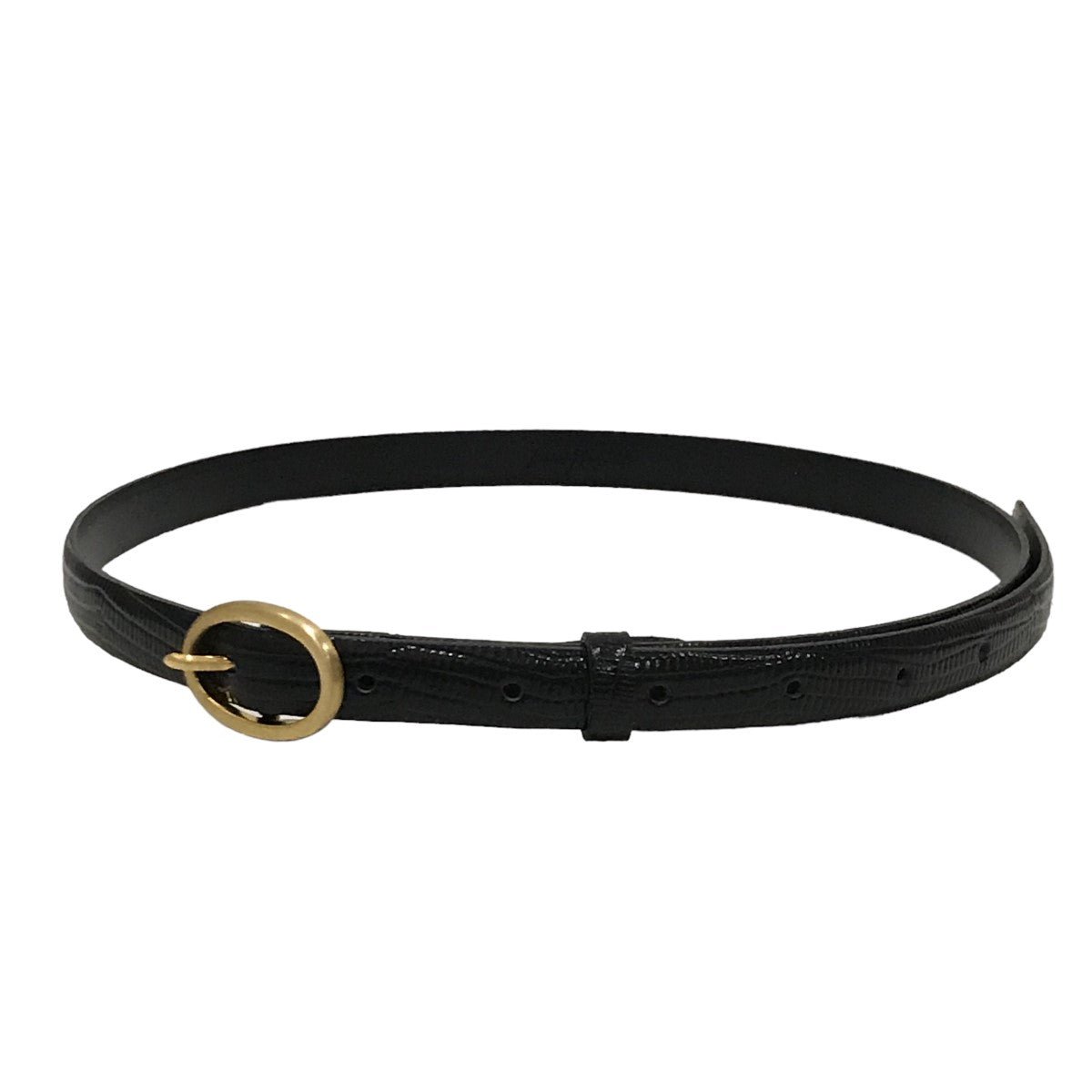 mame kurogouchi(マメクロゴウチ) Cow Hide Narrow Beltレザーナロー