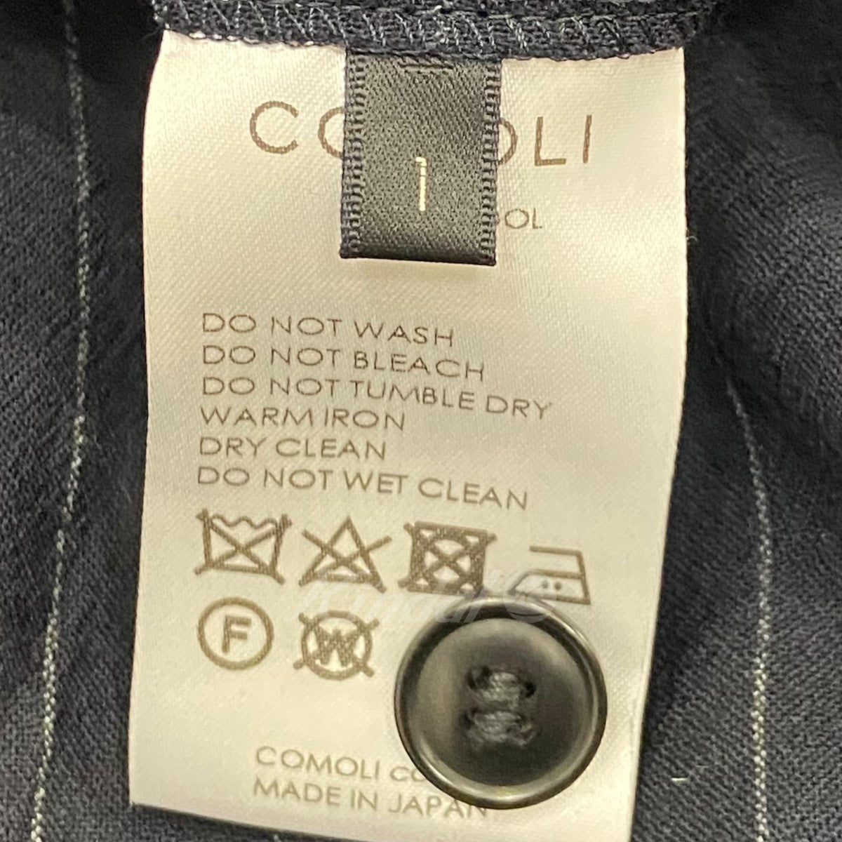 COMOLI(コモリ) 23SS 「ウールストライプジャケット／ウールストライプ