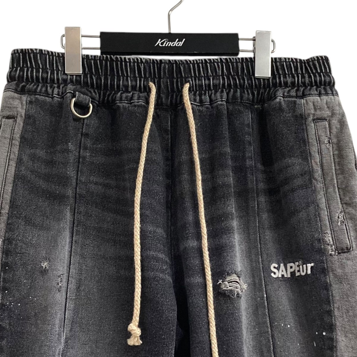 SAPEur(サプール) 初期モデルヴィンテージ加工デニムトラックパンツ