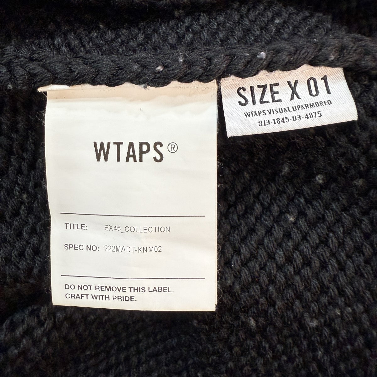 WTAPS(ダブルタップス) 22AW/ARMT SWEATERクロスボーンニット222MADT