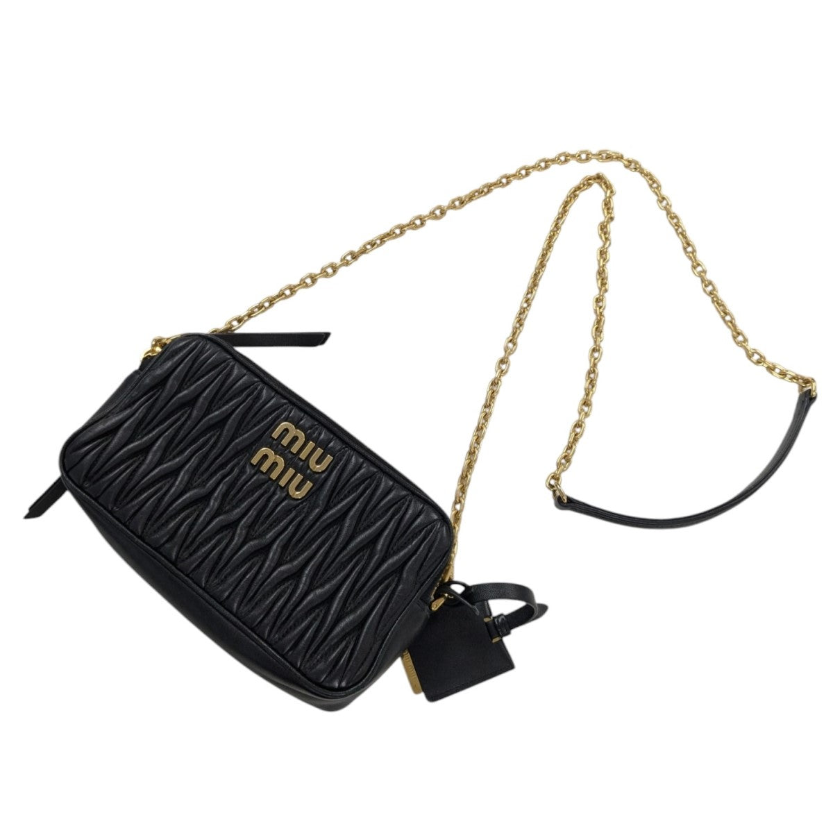MIU MIU(ミュウミュウ) マテラッセチェーンショルダーバッグ ブラック