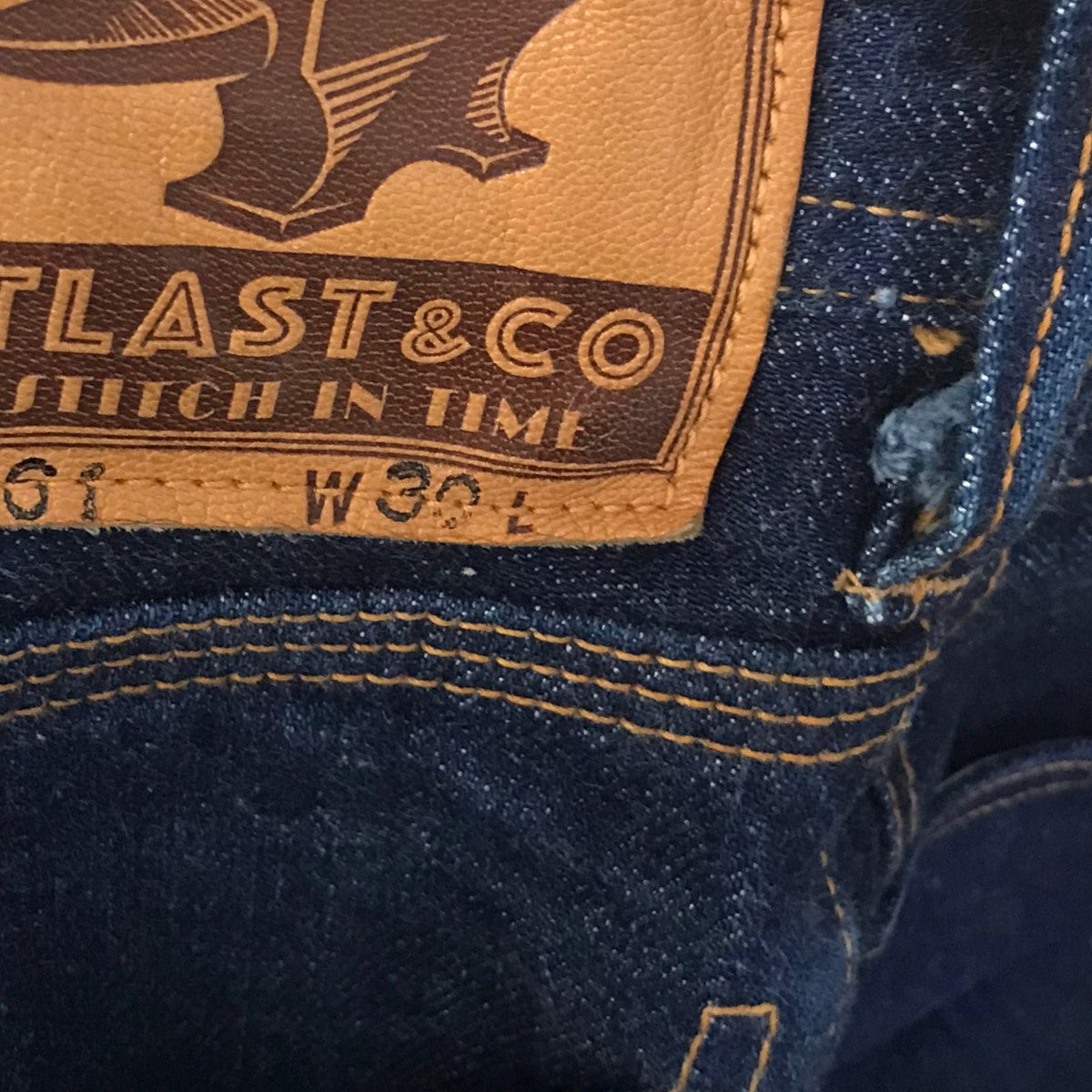 ATLAST ＆ CO(アットラスト) Lot．161デニムパンツ インディゴ サイズ