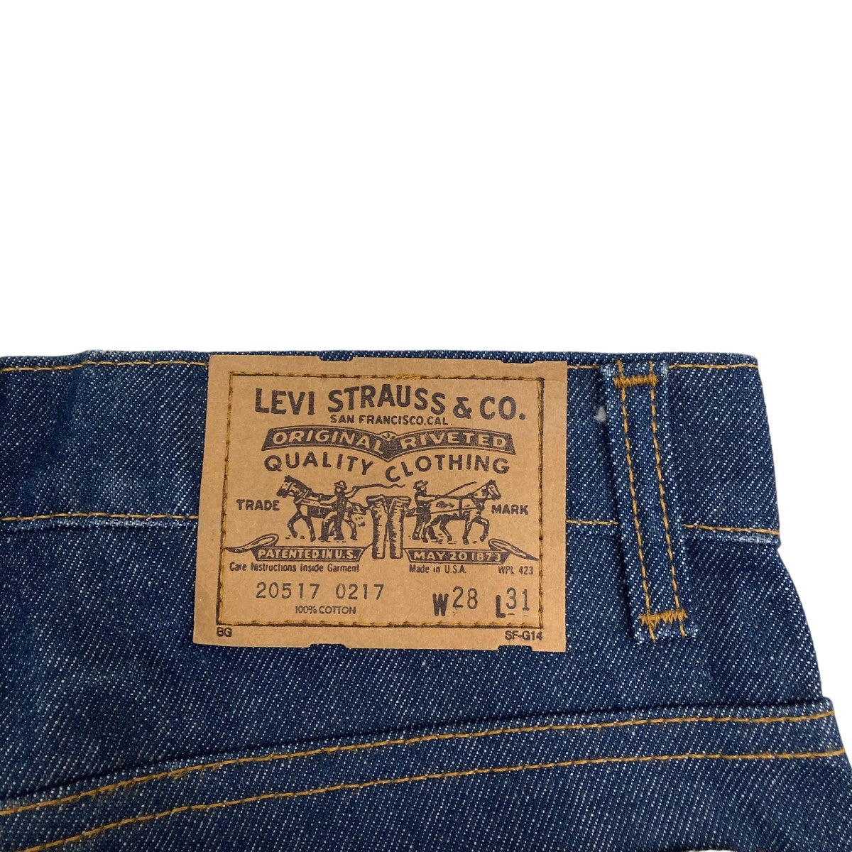 LEVI'S(リーバイス) 517 80sブーツカット オレンジタブデニムパンツ