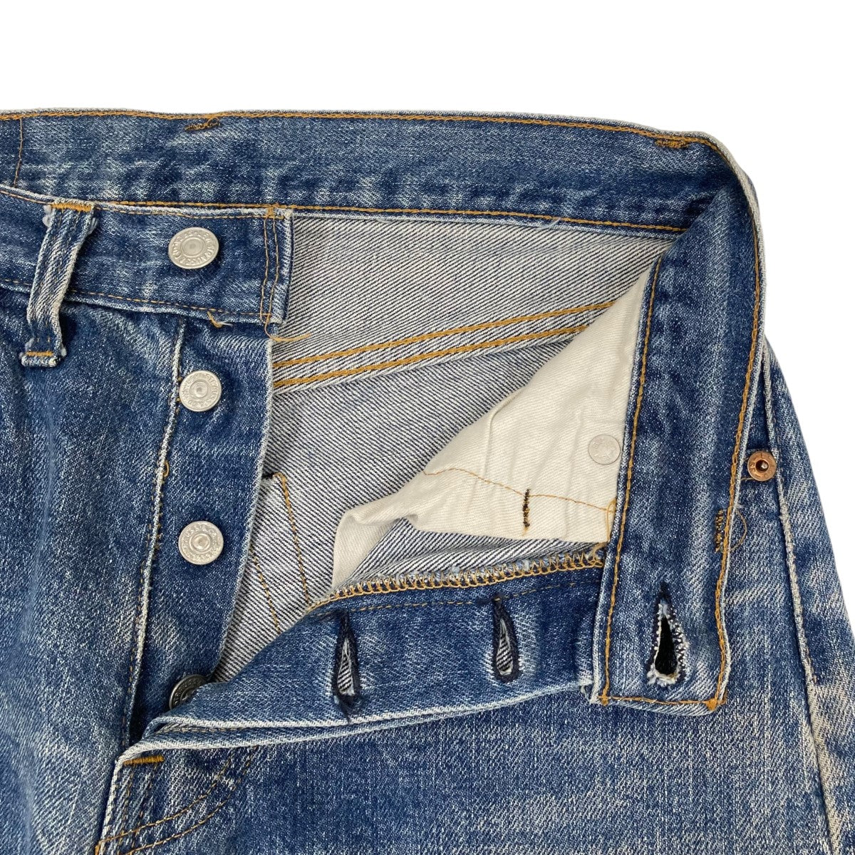 LEVI'S(リーバイス) 501 66前期 刻印6 黒カン 赤耳デニムパンツ
