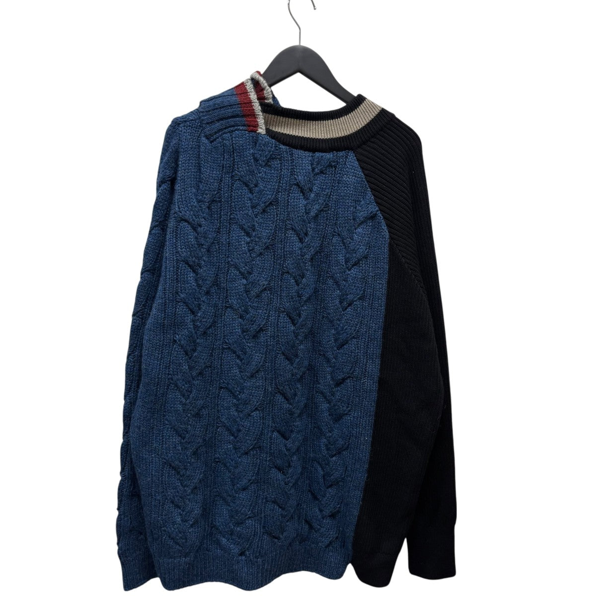 KOLOR(カラー) 21AWドッキングレイヤードニットセーター21WCM-NO2302