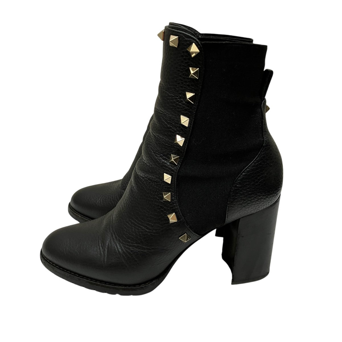 VALENTINO(ヴァレンチノ) ロックスタッズブーツブーツ ブラック サイズ