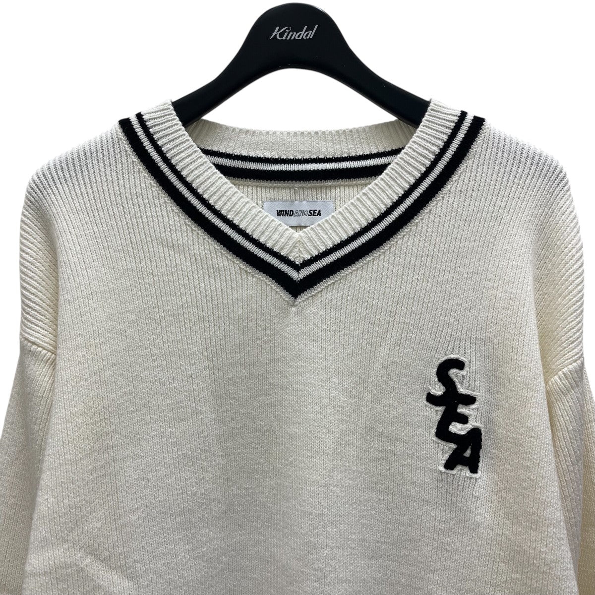 WIND AND SEA(ウィンダンシー) VネックセーターWDS-O-TRAD-23-Q1-KN01