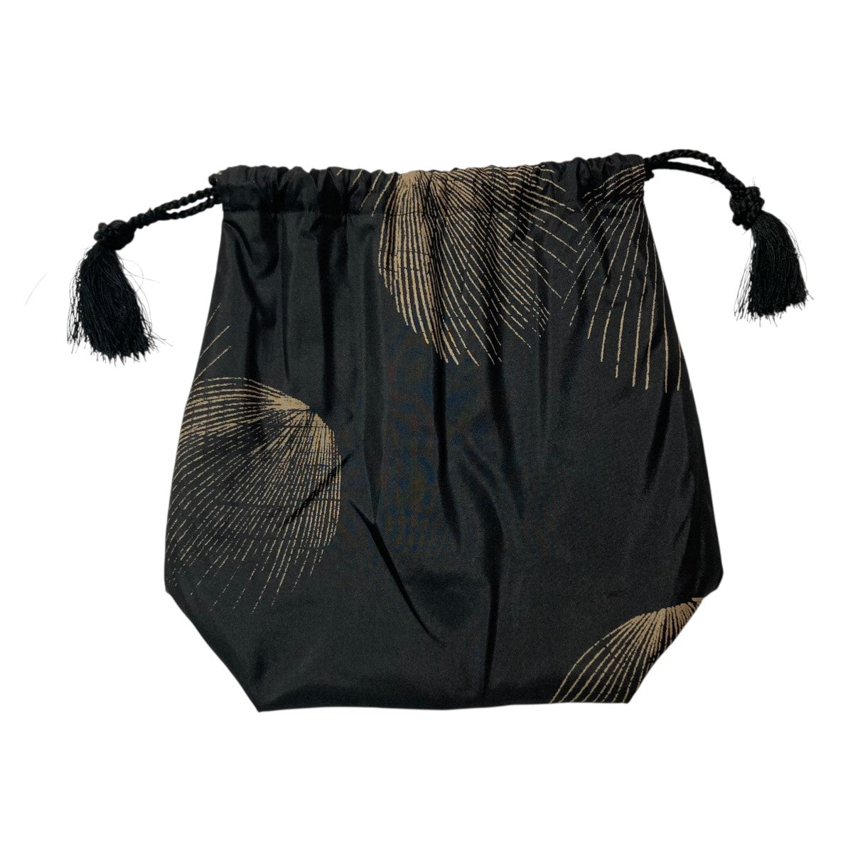 COMOLI(コモリ) 25SSシルクシェルポーチ巾着 ブラック｜【公式