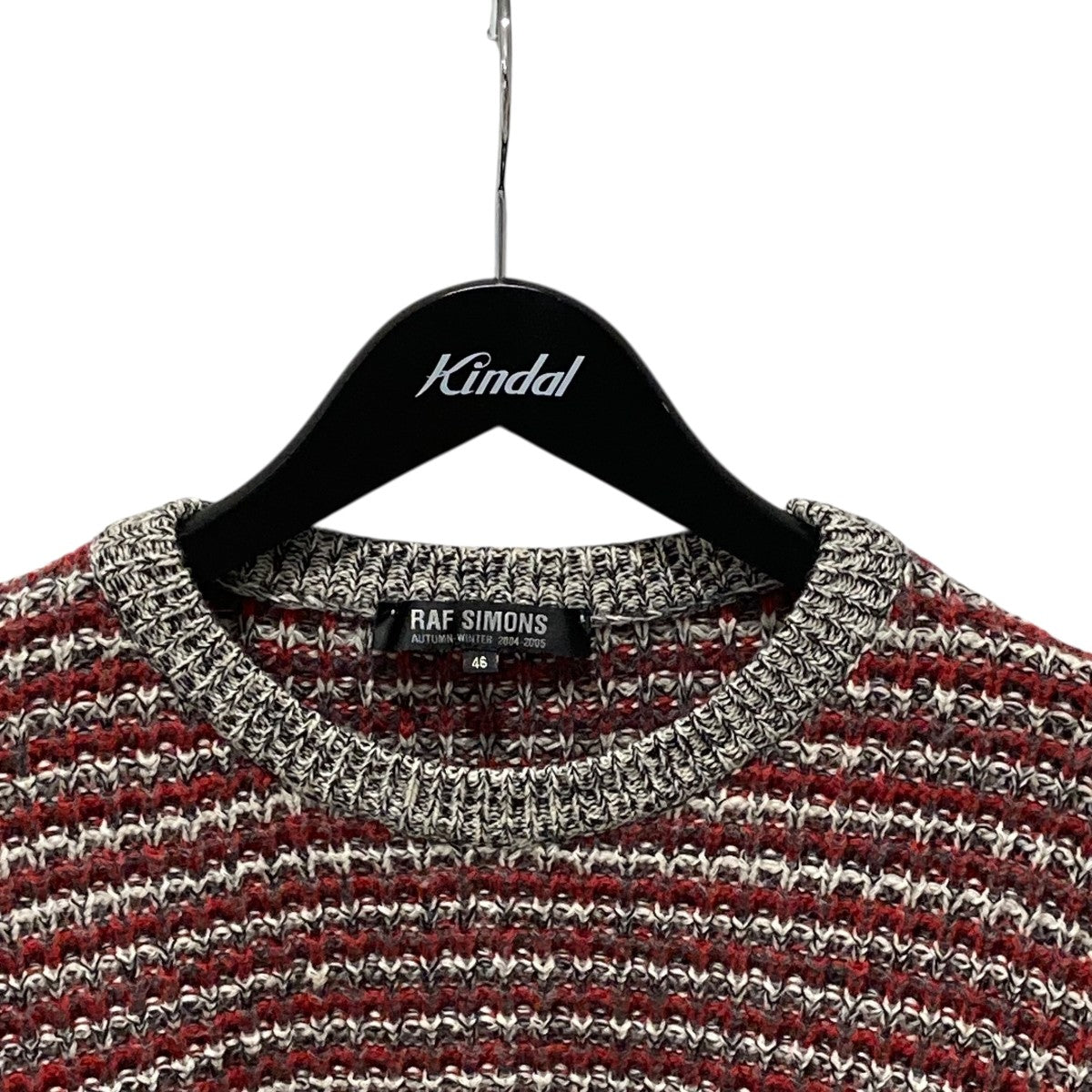 RAF SIMONS(ラフシモンズ) 04AWWave期クルーンネックニット グレー