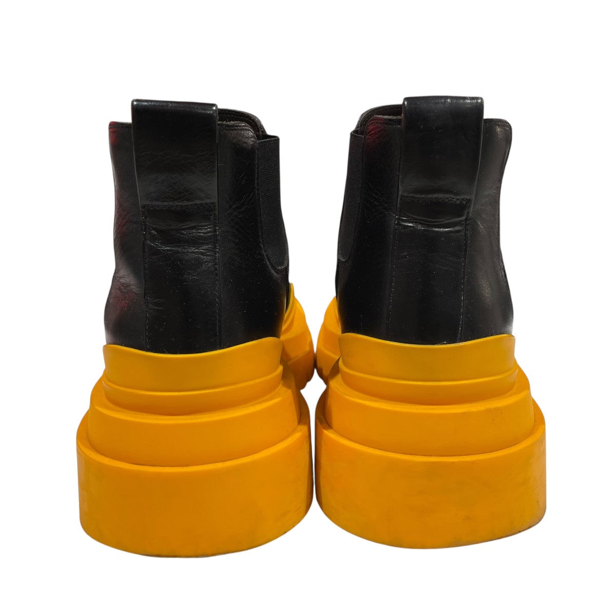 BOTTEGA VENETA(ボッテガヴェネタ) タイヤブーツ ブラック×イエロー