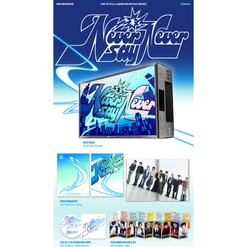 ZEROBASEONE - NEVER SAY NEVER [1st Full Album/PHOTOBOOK Ver./2種の