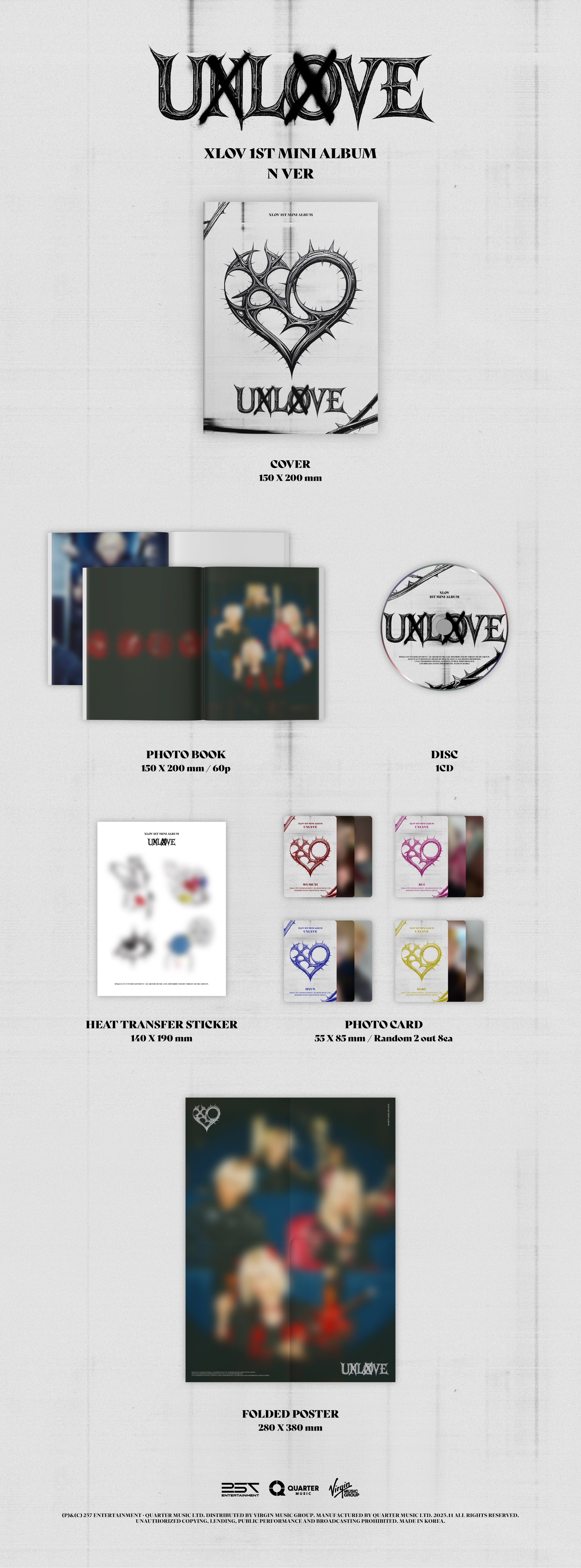 XLOV - UXLXVE [KPOP NARA EXCLUSIVE] – Kpop Nara