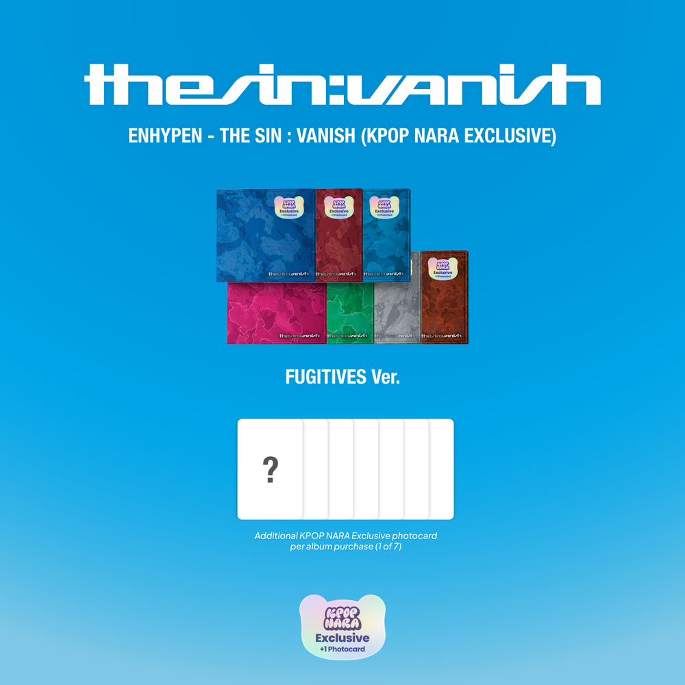 ENHYPEN - THE SIN : VANISH [FUGITIVES VER.] [KPOP NARA EXCLUSIVE