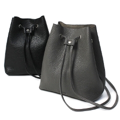 タスティング / TUSTING / 巾着 バッグ/ レザー / Leicester ( M