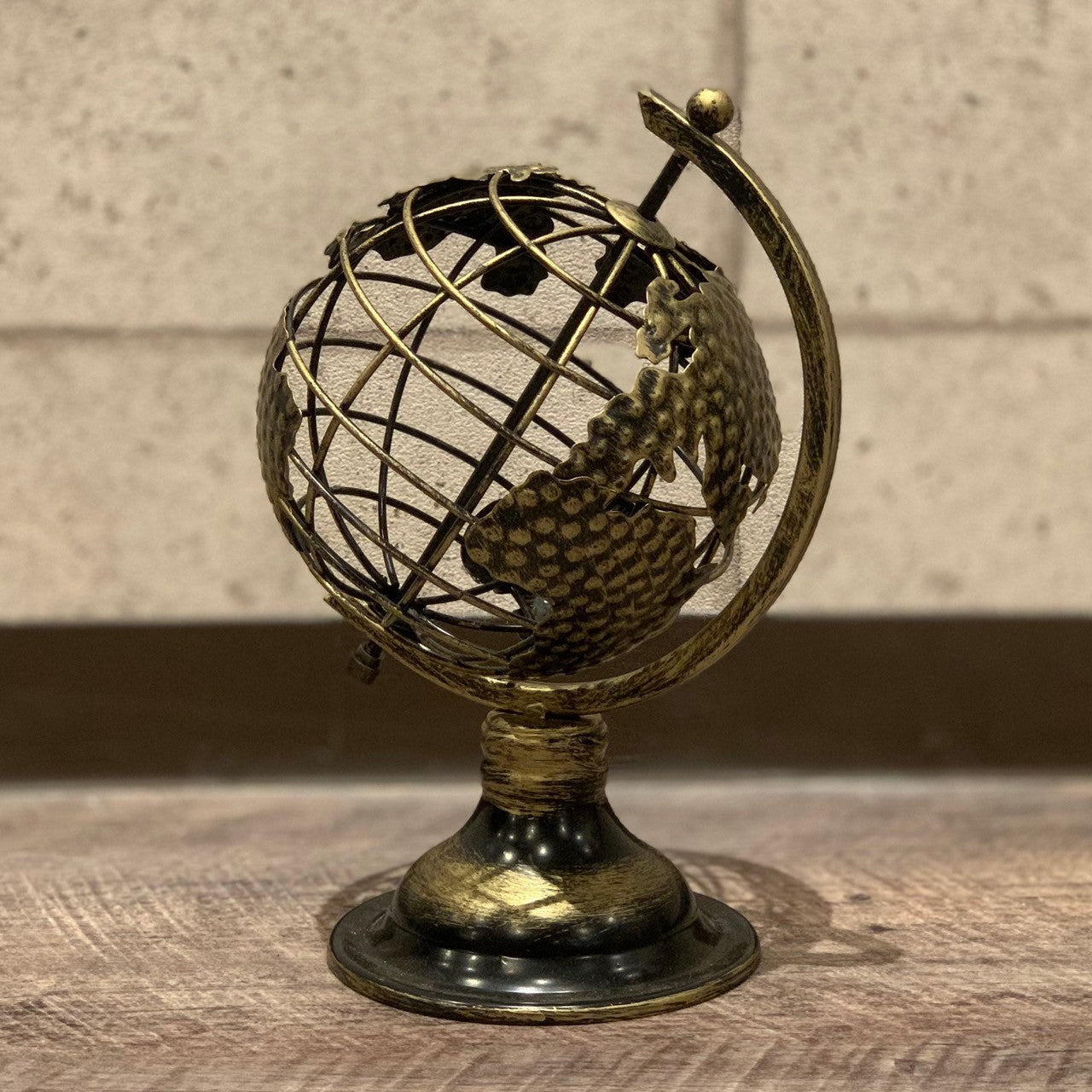 地球儀 グローブ オブジェ 置物 アイアン ヴィンテージ アンティーク
