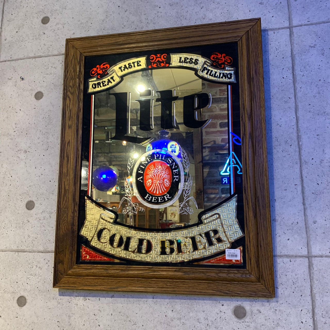 品番1506 Miller Lite Beer ミラーライトビール パブミラー