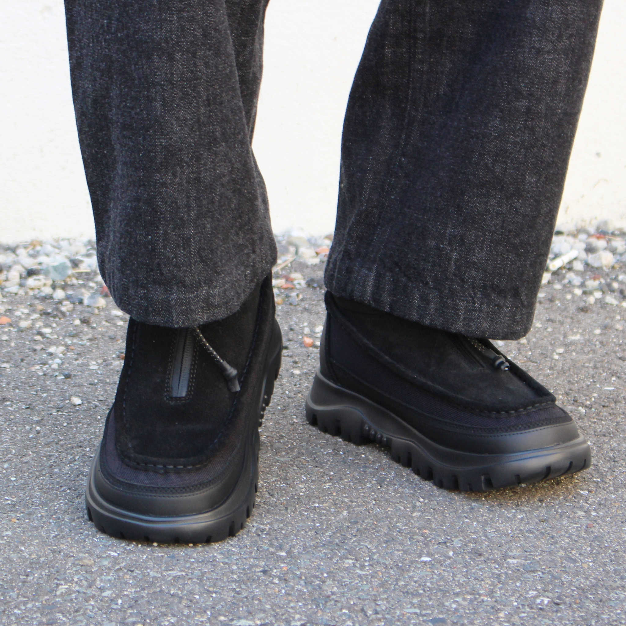 SHAKA シャカ / ZIP MOCASIN BOOTIE EX ジップモカシンブーティ (BLACK