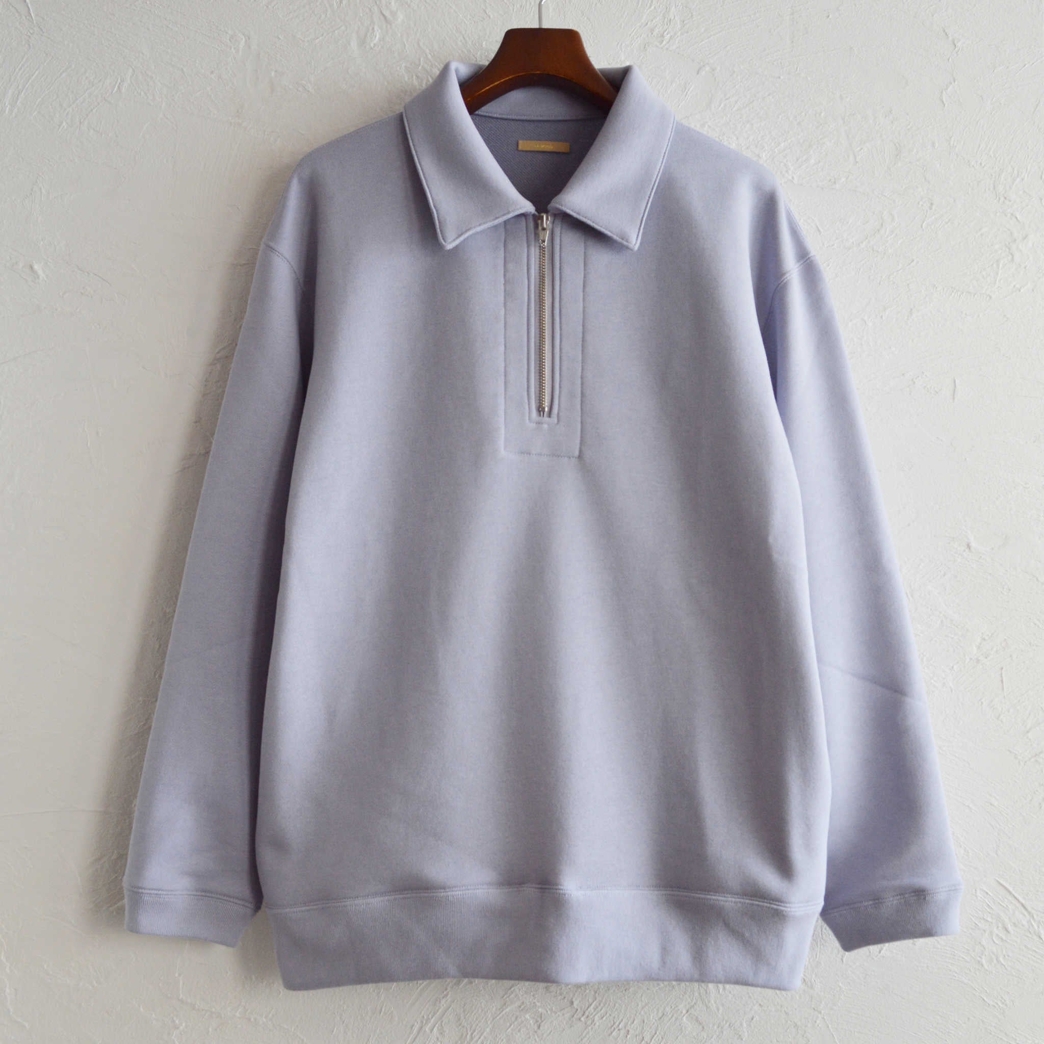 LAMOND ラモンド / HALF ZIP SWEAT ハーフジップスウェット (LAVENDER