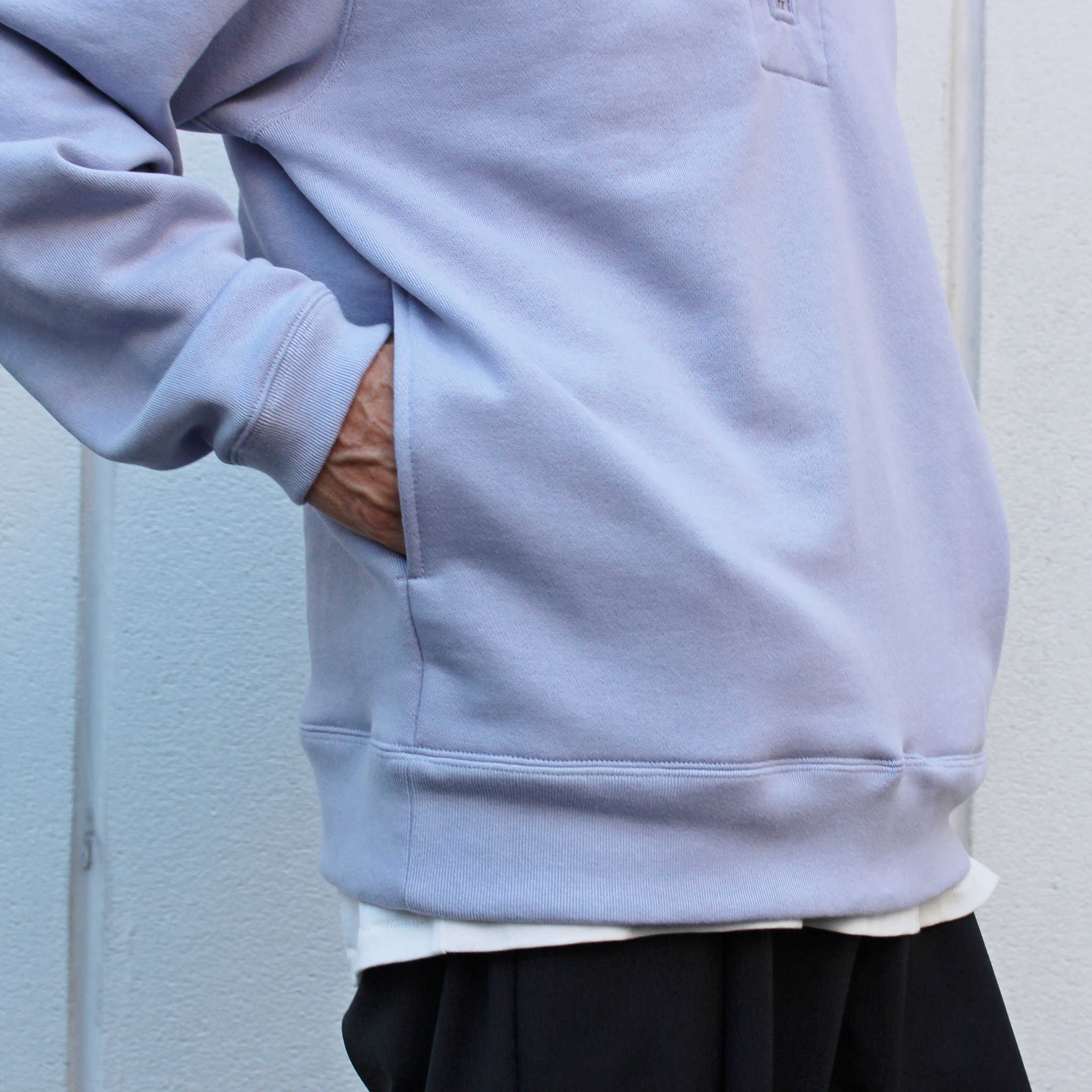 LAMOND ラモンド / HALF ZIP SWEAT ハーフジップスウェット (LAVENDER