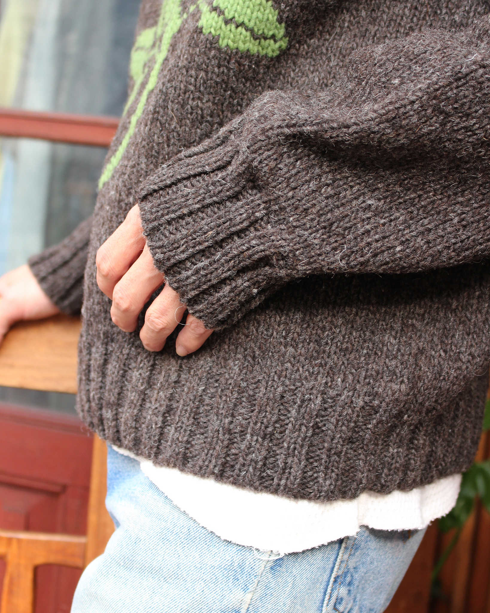 HAVE A GRATEFUL DAY ハブアグレイトフルデイ / ROSE KNIT CREW ローズ