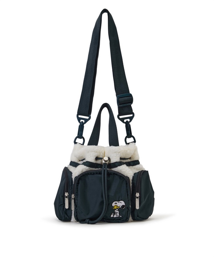 LeSportsac×PEANUTS】CONV DRAWSTRING CRSSBDY｜ショルダーバッグ/斜め