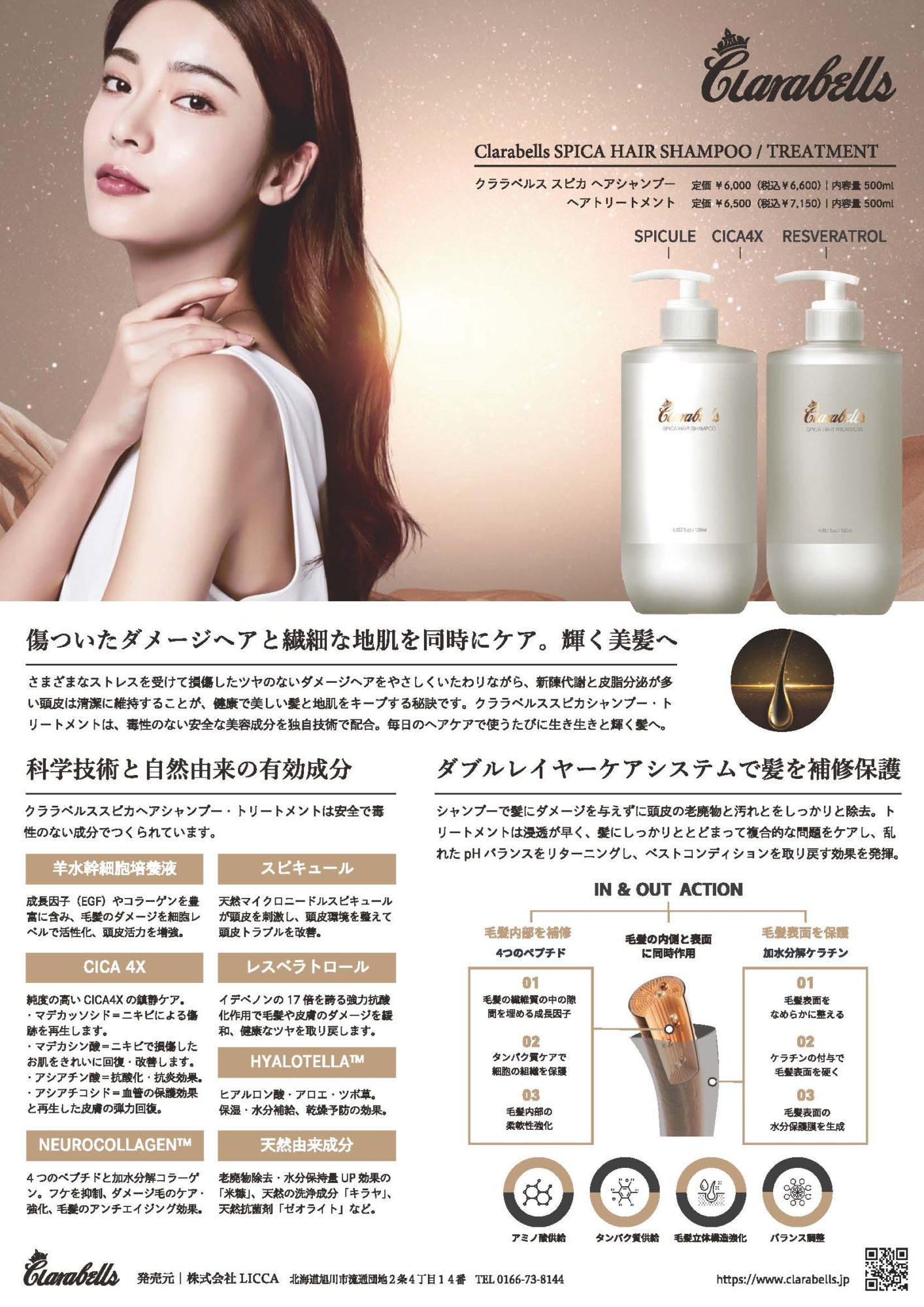 クララベルス スピカ ヘアトリートメント | サロン専売品・美容専売品