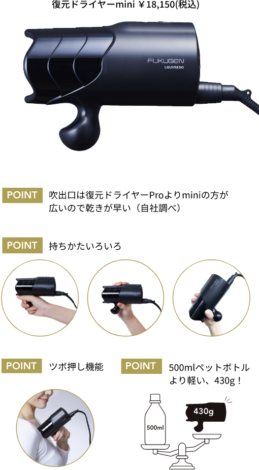 お悩み別！プラスアイテム 復元ドライヤーmini+αで解決！ – LOUVREDO
