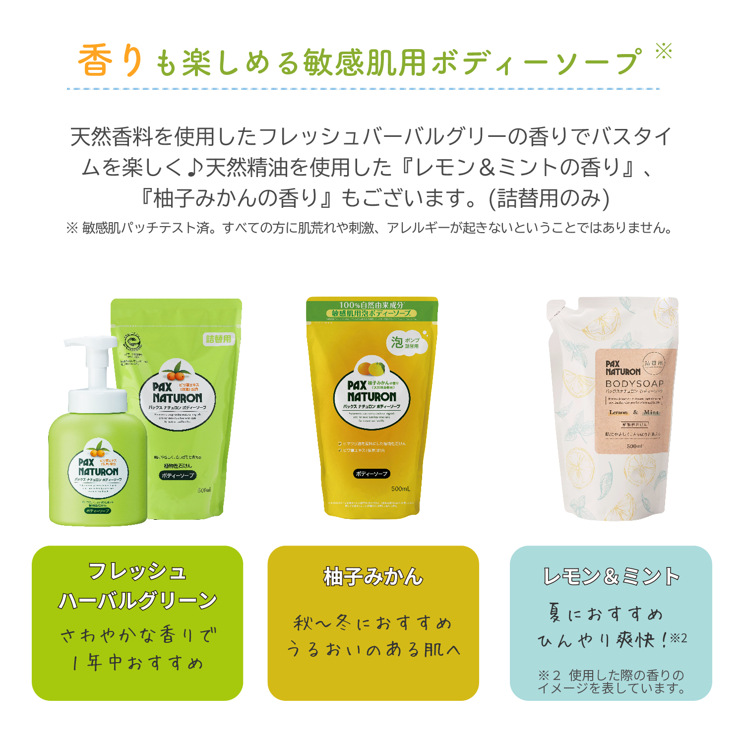 パックスナチュロン ボディーソープ 500ml | PAX NATURON Online Shop