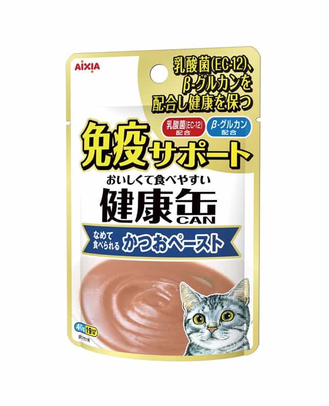 アイシア 健康缶パウチ 免疫サポート かつおペースト 40g