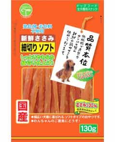 友人 新鮮ささみ うす切りソフト 130g（4582129259805）｜犬フード