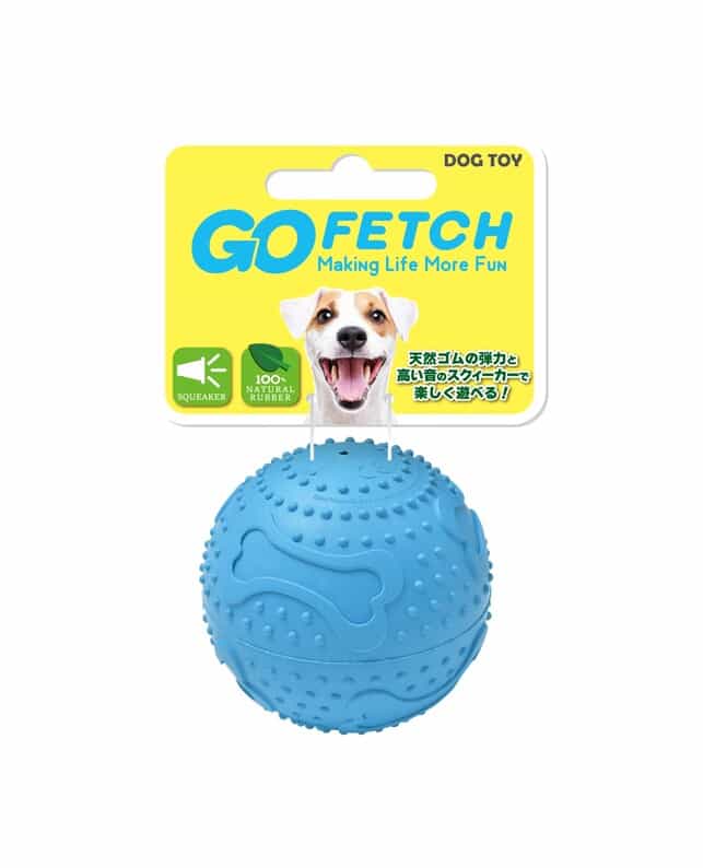 取り寄せ品】プラッツ go Fetch ボーンﾌﾟﾘﾝﾄボールSブルー
