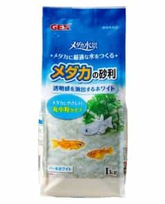 ジェックス メダカの砂利パールホワイト 1kg（4972547016034）｜その他