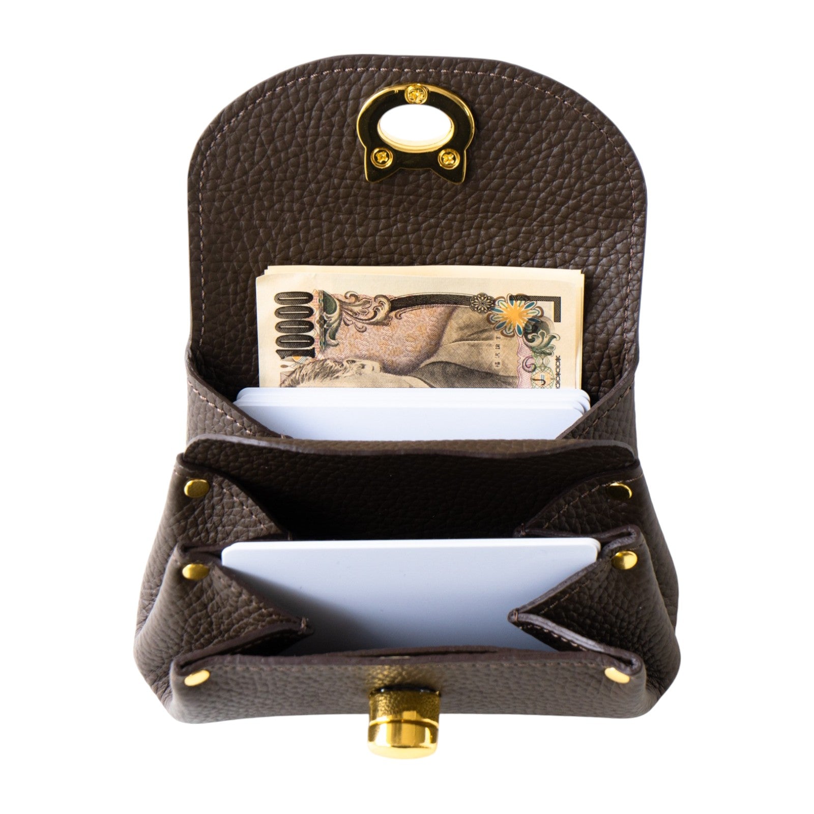 シェルウォレット CAT キュイール・マッシュ / チョコ -Philosophii