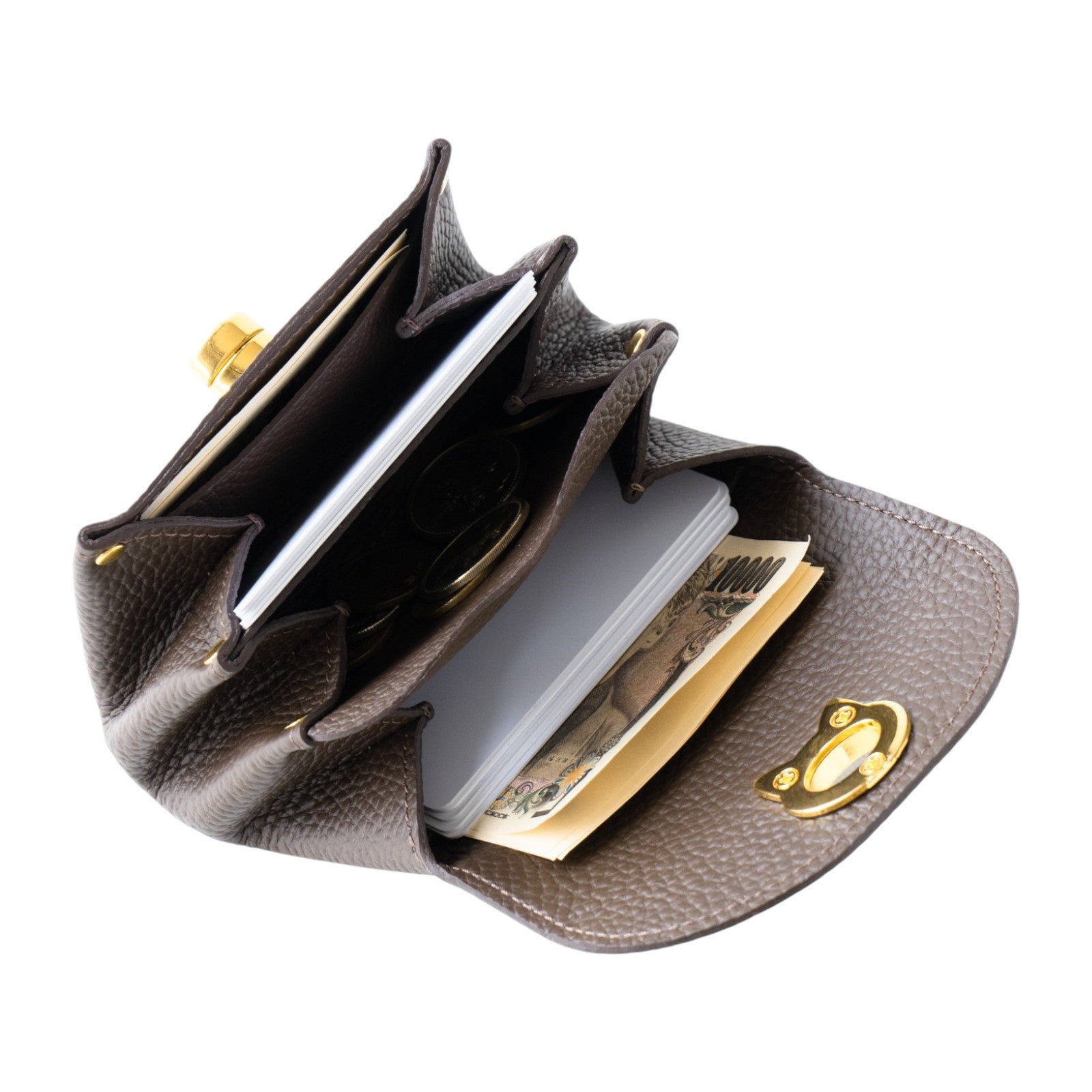 シェルウォレット CAT キュイール・マッシュ / チョコ -Philosophii