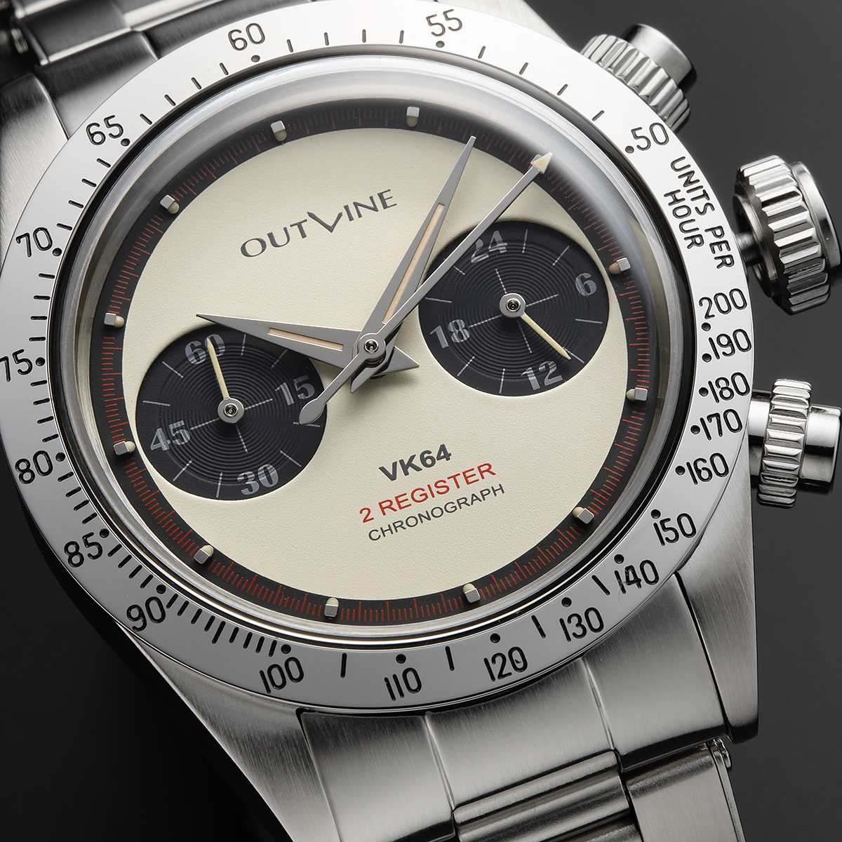 アウトライン・2レジスタークロノ シリーズ Ⅲ （パンダ） Cal.SEIKO