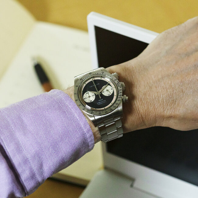 アウトライン・2レジスタークロノ シリーズ Ⅲ （逆パンダ） Cal.SEIKO