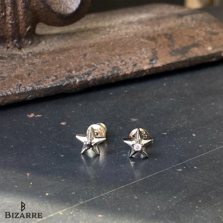 楽天市場】【 BIZARRE ビザール】スターリーシルバーピアス SPJ088