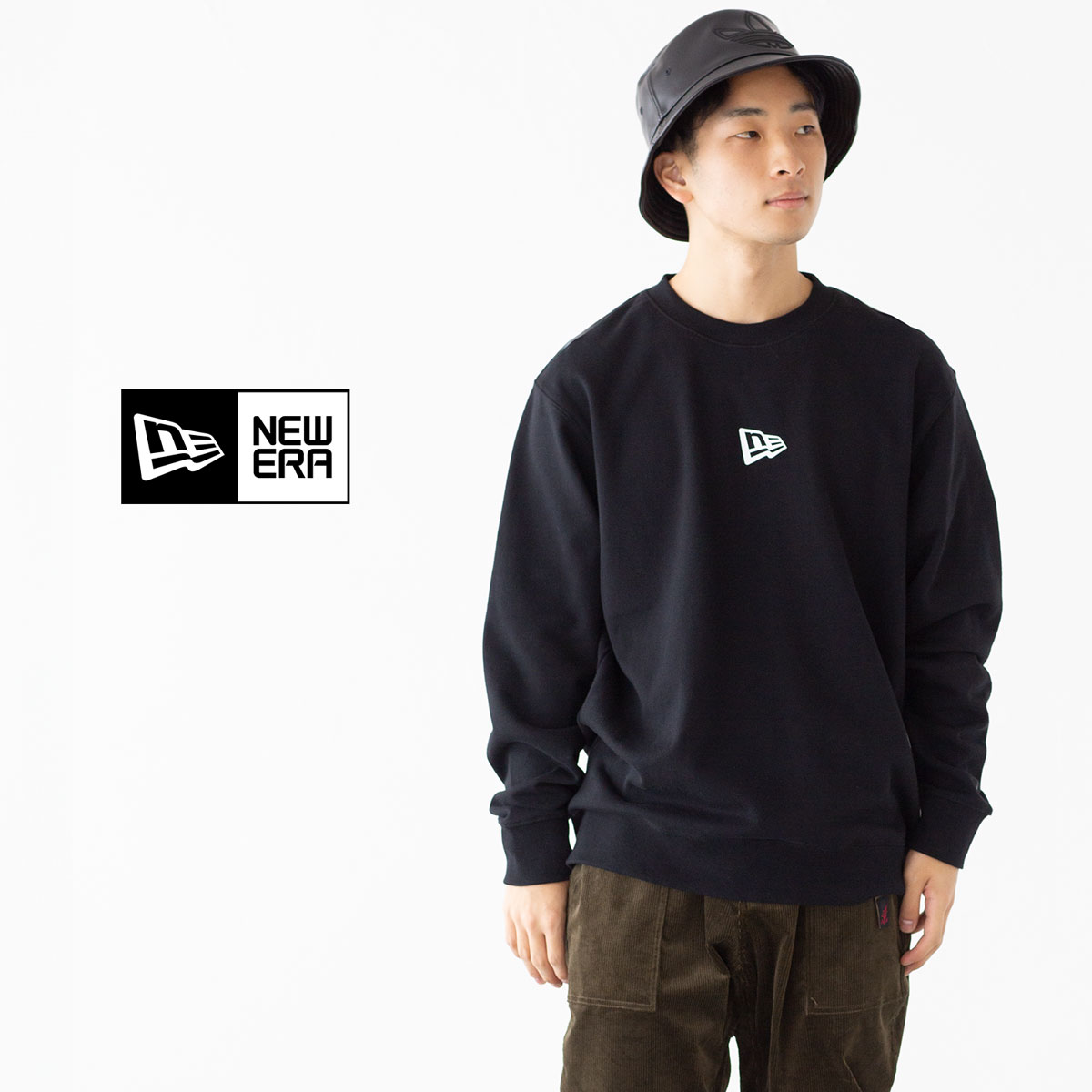 楽天市場】ニューエラ 裏毛 スウェット クルーネック フラッグロゴ