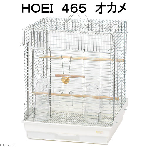 楽天市場】鳥かご HOEI 465オカメステンレス ホワイト （46