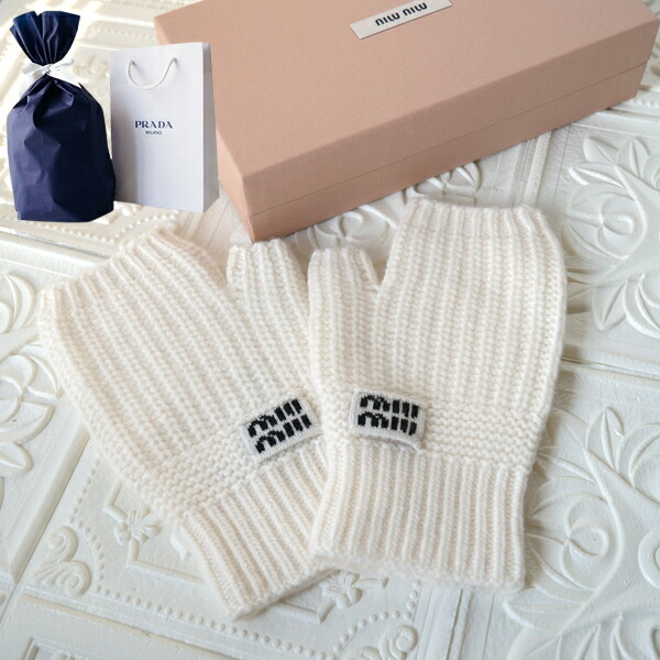 楽天市場】MIU MIU ミュウミュウ 手袋 グローブ サイズ7 シープファー