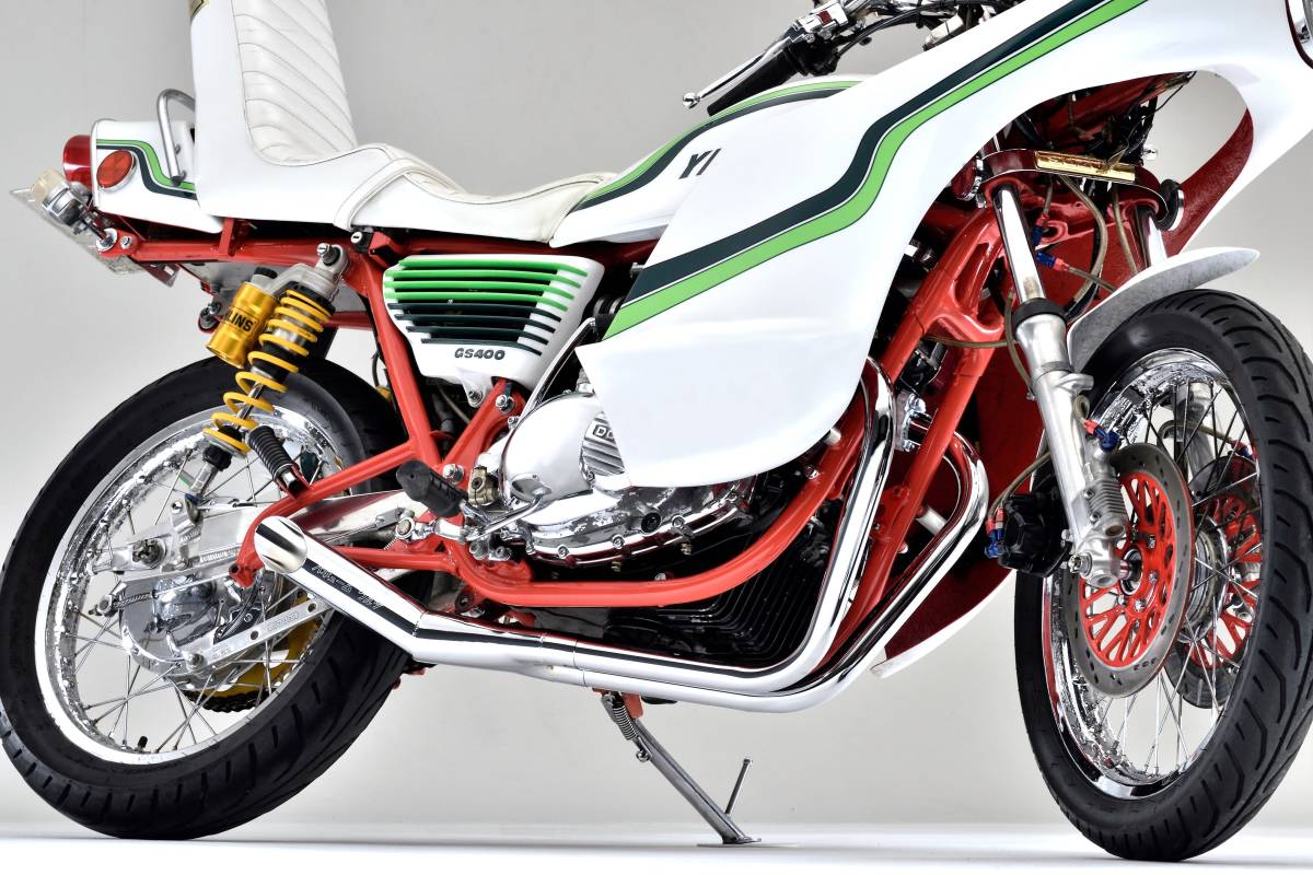 楽天市場】SUZUKI GS400 サイクロン PRETTY メッキ マフラー