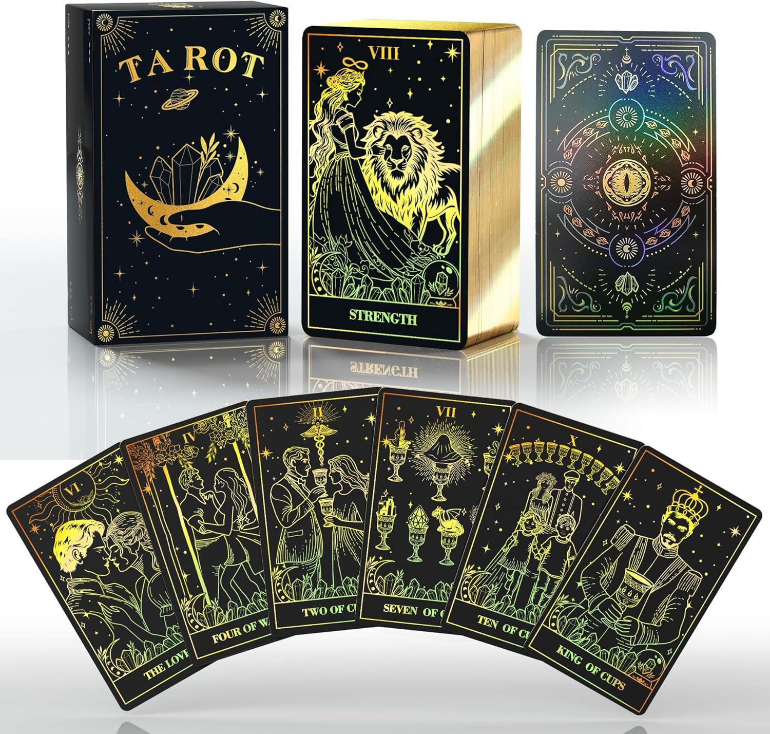 楽天市場】金箔タロットカード 78枚 ガイドブック付き 初心者 プロ