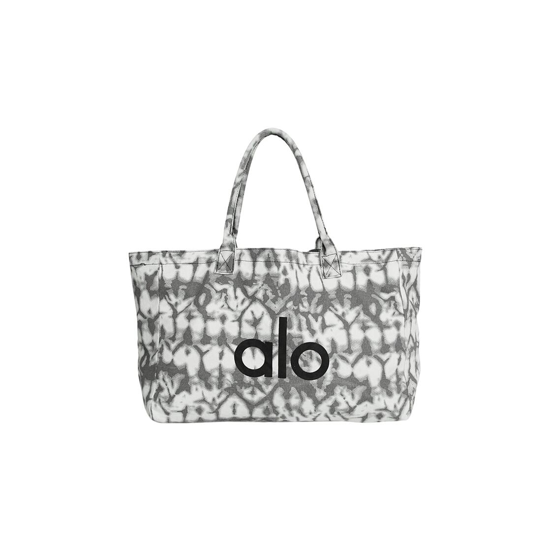 楽天市場】Alo Yoga Iconic Shopper Tote Bag Grey Tiedye アローヨガ