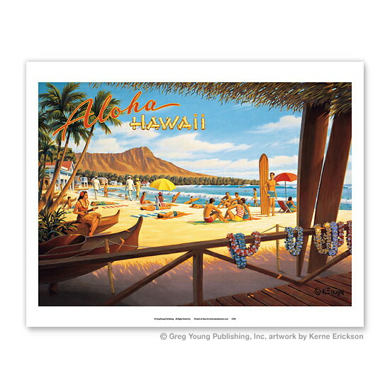 楽天市場】【ハワイアン アートプリント】ビーチ・海・山・植物・景色