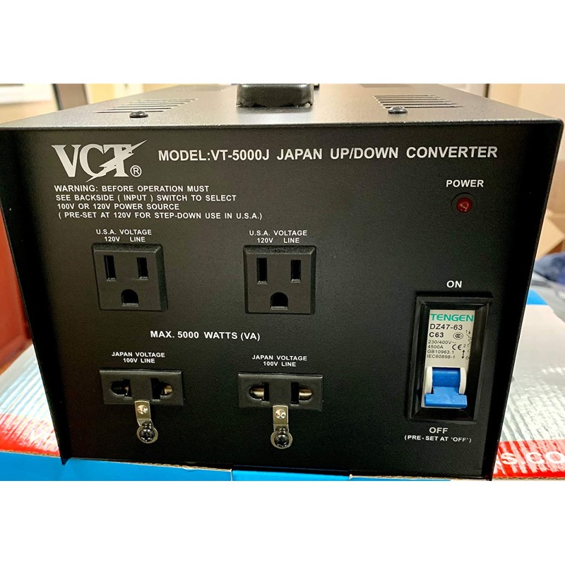 VC-2000 ステップダウントランス 220V-100V VC-2000 ステップダウン