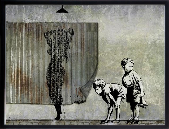 楽天市場】アートパネル Banksy バンクシー Game Changer ゲーム