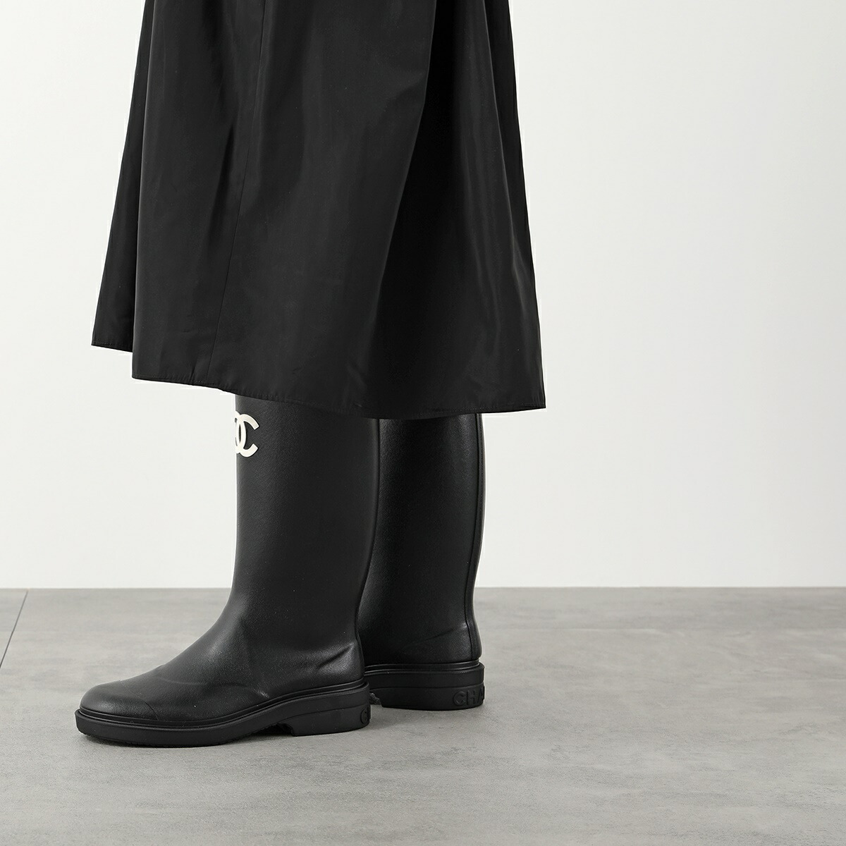 CHANEL シャネル ロングブーツ G39620 X56326 レディース ラバー