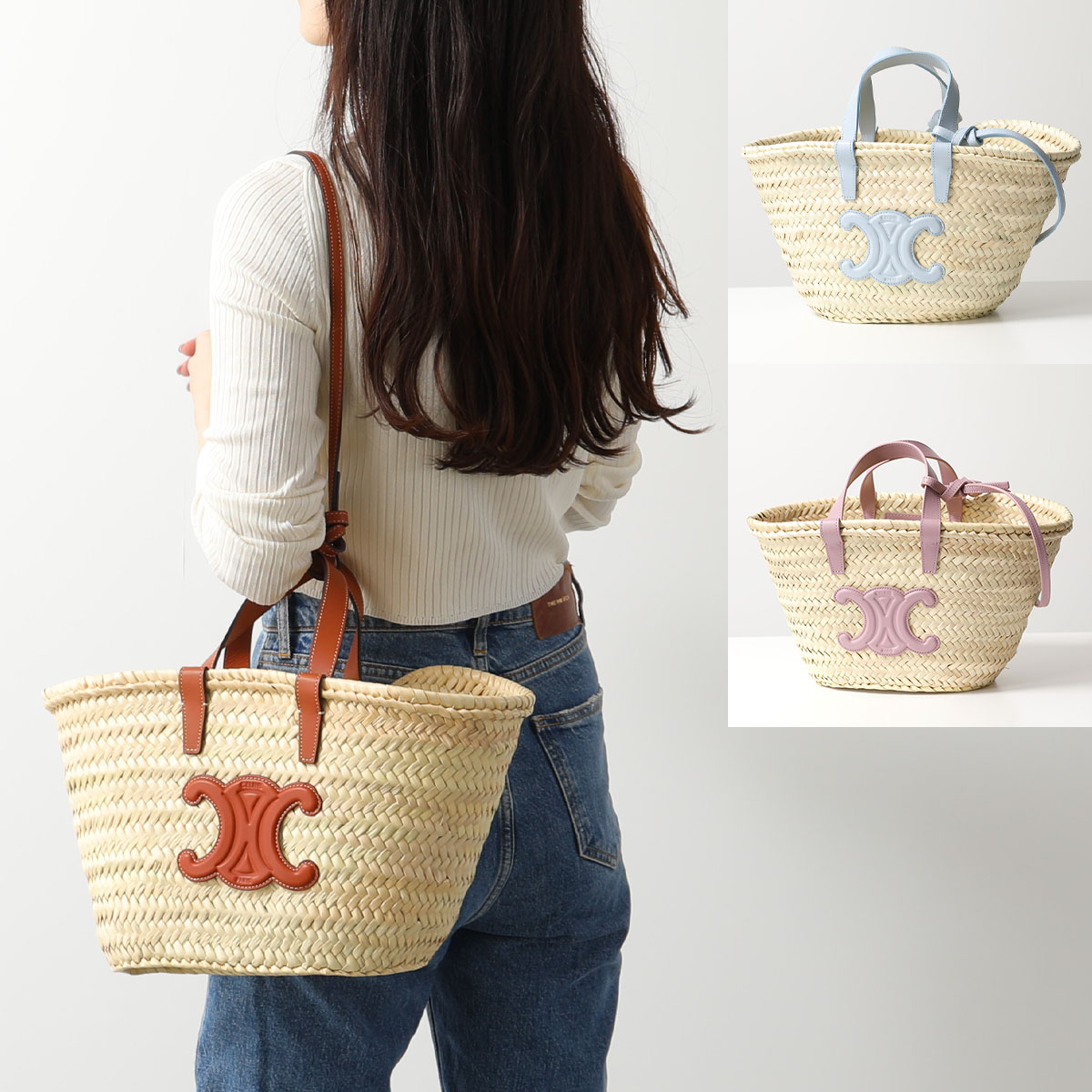 楽天市場】CELINE セリーヌ かごバッグ Medium Triomphe ミディアム