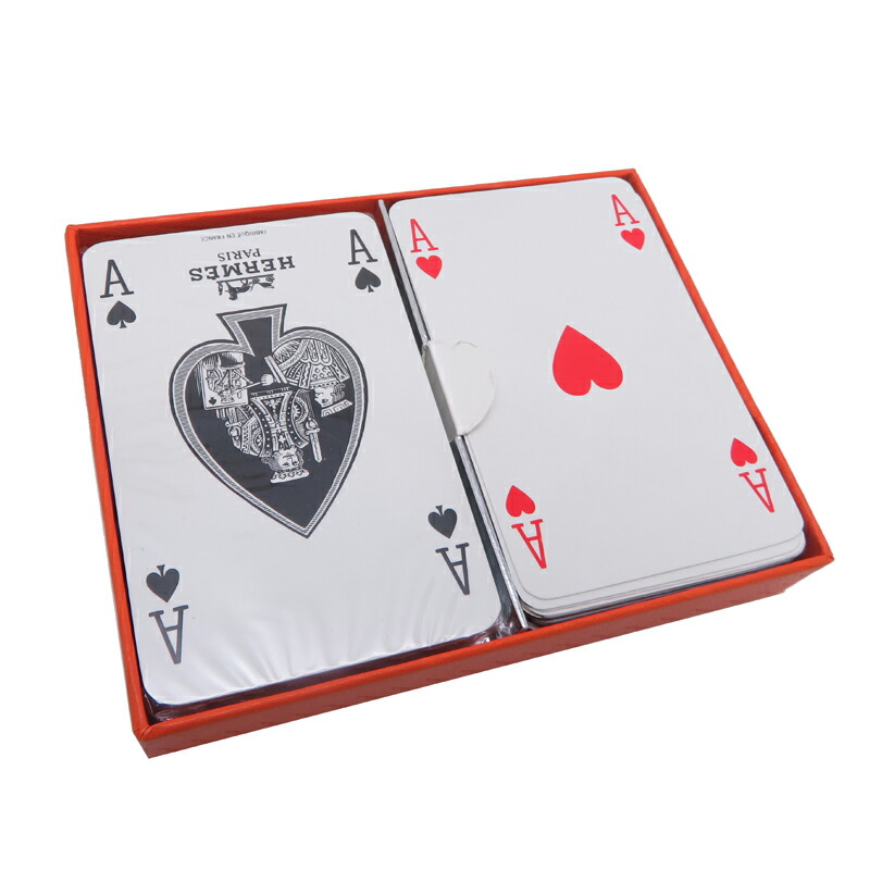 楽天市場】エルメス HERMES トランプ 2個セット ペーパー カードゲーム